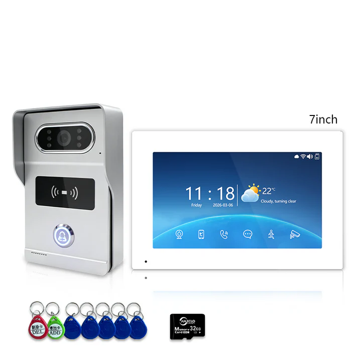 XiVision 1080P HD Video Doorbell System - Tuya 4 Wire WiFi Video Entry Doorphone Intercom Kits for Home, Villa & Apartment