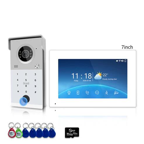 XiVision 4-Wired Visual Doorbell with HD 1080P video intercom Display  Durable Metal Construction  Advanced Security Features