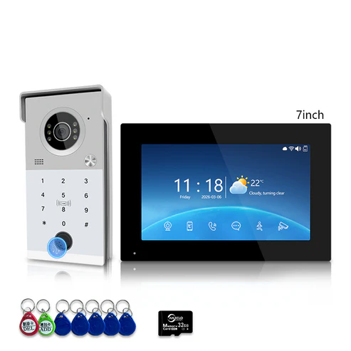 XiVision 4-Wired Visual Doorbell with HD 1080P video intercom Display  Durable Metal Construction  Advanced Security Features
