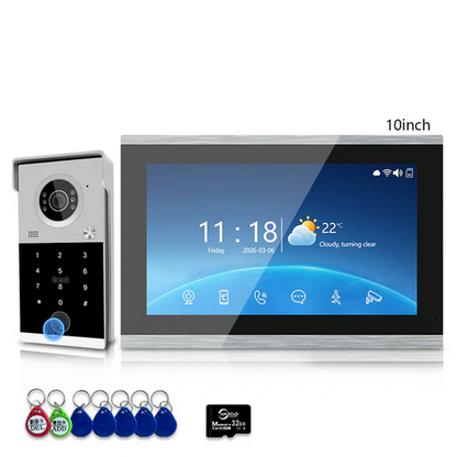 XiVision 4-Wired Visual Doorbell with HD 1080P video intercom Display  Durable Metal Construction  Advanced Security Features
