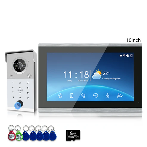 XiVision 4-Wired Visual Doorbell with HD 1080P video intercom Display  Durable Metal Construction  Advanced Security Features