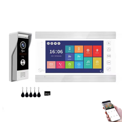 XiVision Tuya Smart Video Intercom System, 7 Inch Indoor Monitor 1080P Doorbell Camera, 3-in-1 Unlock Two-Way Audio IP65 Waterproof Home Door Phone