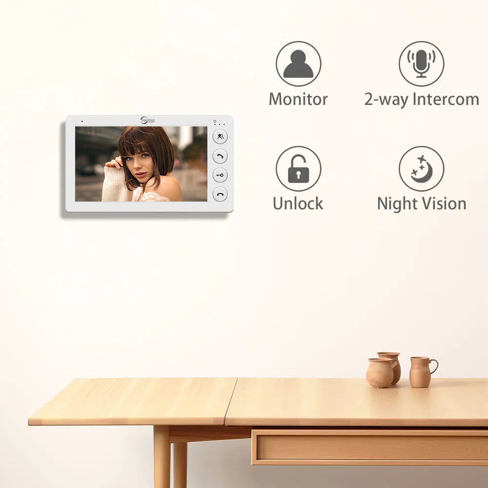 3 - Unit Home Video Intercom for Apartments: Residential Doorbell with RFID Card Unlock - Your All - in - One Security Solution