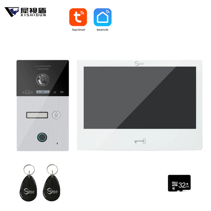 XiVision Tuya WiFi Smart Video Intercom System 10 inch 1080P Screen Motion Detection for Home Apartment