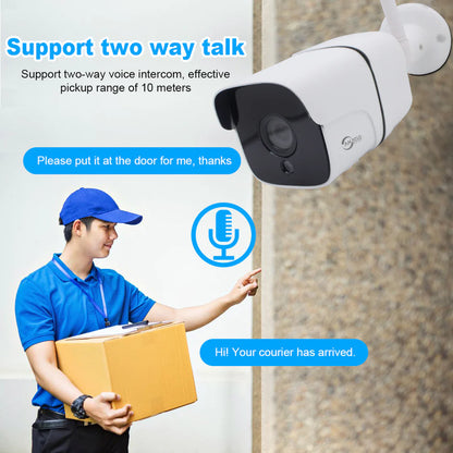2MP WIFI HaLow IP Camera Weatherproof Home Farm Pier Long Distance Signal Transmission Motion Detection Wireless Bridge IP