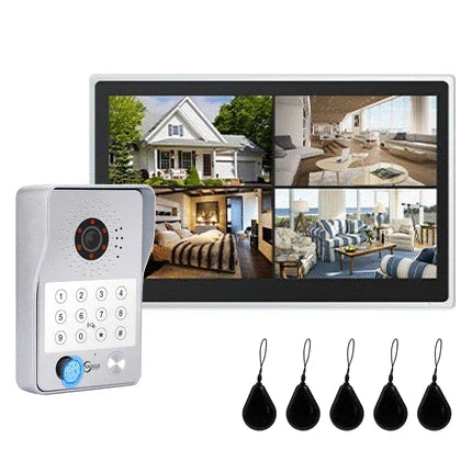 XiVision 4-Wire WiFi Smart Video Intercom Doorbell 15.6 Inch Monitor 5 Ways Unlock Tuya App Remote Access IP65 Waterproof Home Door Phone