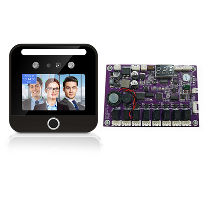5-inch horizontal screen face recognition machine with fingerprint elevator control system intelligent management face direct access