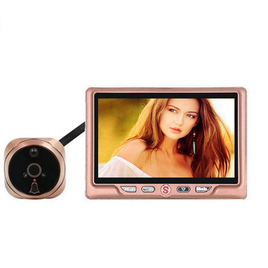 4.3 inchLCD Peephole Doorbell Camera  120°PIR Motion Detection Video Recording & IR Night Vision