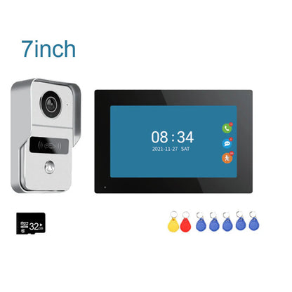 ANJIELOSMART 1080P WiFi Video Doorbell & Intercom System - TUYA Smart App Control, Wireless Door Camera for Home, Villa, Apartment 2-Way Audio, Night Vision, Cloud Storage