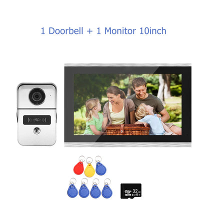 ANJIELOSMART 1080P WiFi Video Doorbell & Intercom System - TUYA Smart App Control, Wireless Door Camera for Home, Villa, Apartment 2-Way Audio, Night Vision, Cloud Storage