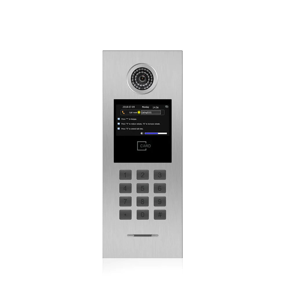 XiVision 7 Inch Screen IP Video Intercom with RFID Card Access Control – Tuya Smart System for Apartment Building & Home Doorbell