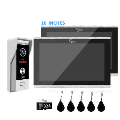 XiVision 1080P 7/10 inch  Wifi Video Doorbell Intercom Tuya Smart Home Wireless Doorphone RFID Access Control System for Villa Apartment