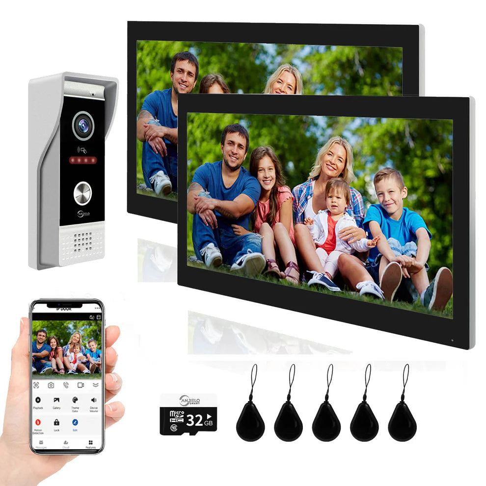 XiVision 1080P 7/10 inch  Wifi Video Doorbell Intercom Tuya Smart Home Wireless Doorphone RFID Access Control System for Villa Apartment