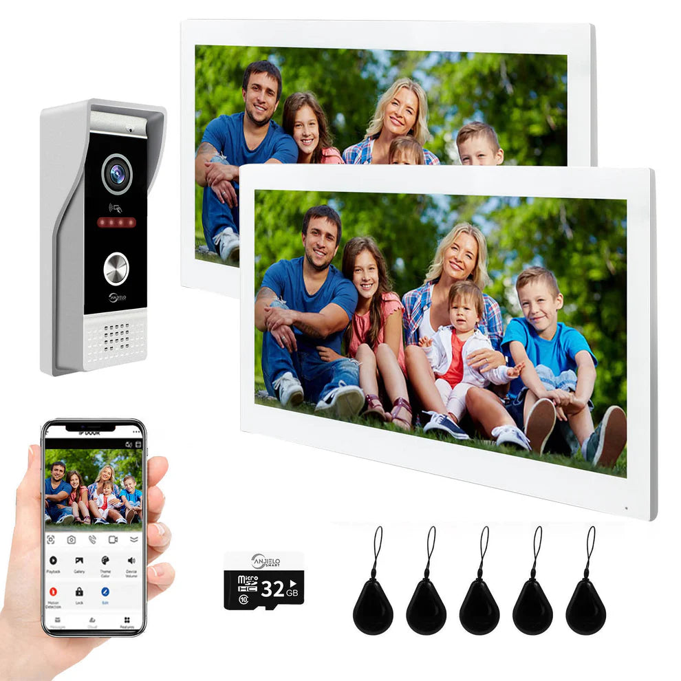 XiVision 1080P 7/10 inch  Wifi Video Doorbell Intercom Tuya Smart Home Wireless Doorphone RFID Access Control System for Villa Apartment