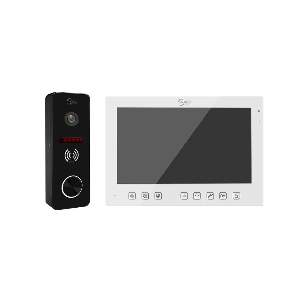 Anjielosmart Tuya 7-Inch Monitor Video Doorbell Intercom  Access Control Camera with IC Card Unlocking for Apartment Smart Security