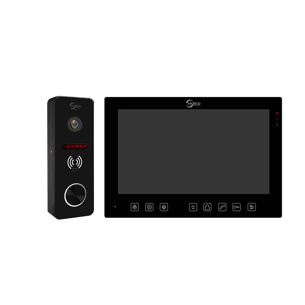Anjielosmart Tuya 7-Inch Monitor Video Doorbell Intercom  Access Control Camera with IC Card Unlocking for Apartment Smart Security