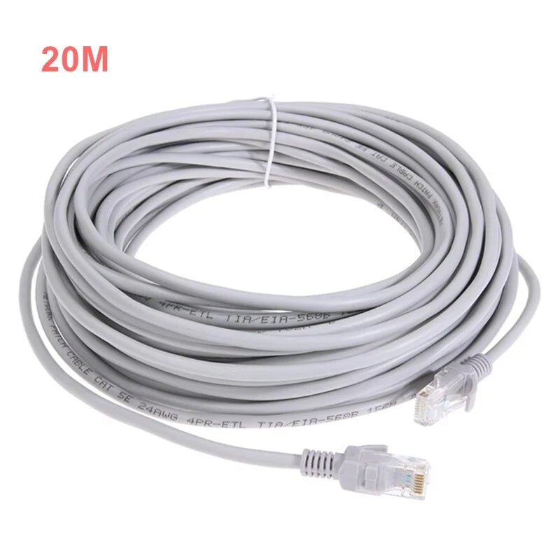 XiVision High speed Cat5e Ethernet Patch Cable, Male to Male RJ45 LAN Cord, 1M-40M Optional, Gold Plated Connector for POE IP camera