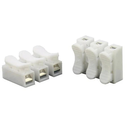XiVision 30/50/100PCS CH2 CH3 Spring Wire Terminals, Fast Splice Lock Connectors for 2/3 pins Core Cables