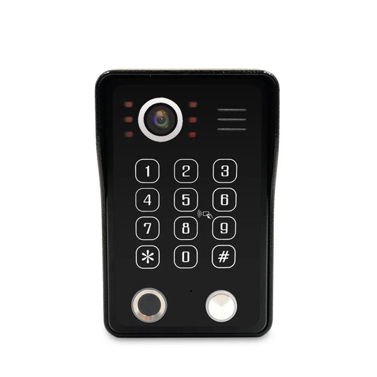 XiVision Waterproof Video Doorbell with Wide Angle Lens - RFID Card, Passcode & Fingerprint Unlock | Smart Home Security DoorPhone