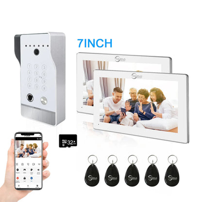 XiVision tuya Smart FHD 1080P WiFi Video Doorbell - RFID Card, Fingerprint & Passcode Unlock | Apartment, Home & Villa Intercom System