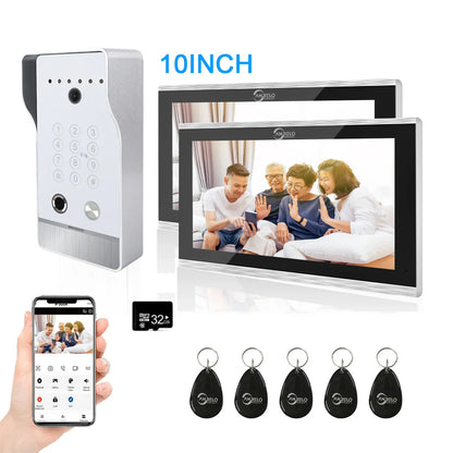 XiVision tuya Smart FHD 1080P WiFi Video Doorbell - RFID Card, Fingerprint & Passcode Unlock | Apartment, Home & Villa Intercom System
