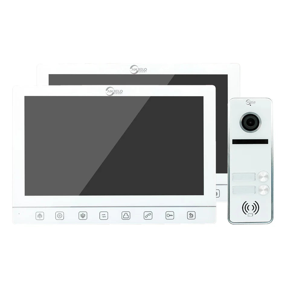 Anjielo  Screen Touch button 7 inch 2-door or 3-door Doorbell Video intercom System For Apartment