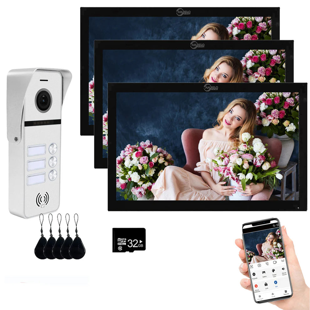 XiVision Tuya Smart 2 way intercom-Doorbell Video Intercom - 7/10 Inch Full Touch, 1080P 160° Wide View | WiFi & Wired, Smart Home