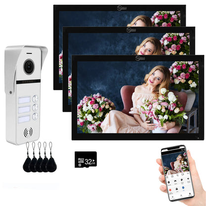 XiVision Tuya Smart 2 way intercom-Doorbell Video Intercom - 7/10 Inch Full Touch, 1080P 160° Wide View | WiFi & Wired, Smart Home