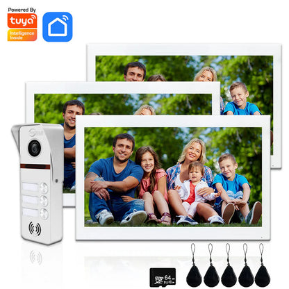 XiVision Tuya Smart 2 way intercom-Doorbell Video Intercom - 7/10 Inch Full Touch, 1080P 160° Wide View | WiFi & Wired, Smart Home