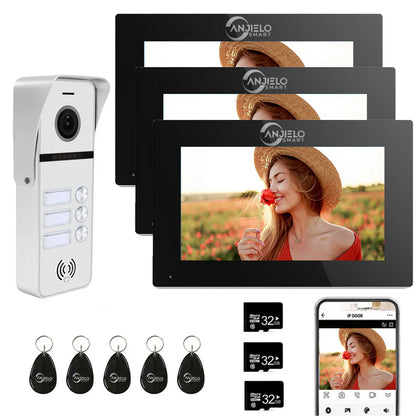 XiVision Tuya Smart 2 way intercom-Doorbell Video Intercom - 7/10 Inch Full Touch, 1080P 160° Wide View | WiFi & Wired, Smart Home