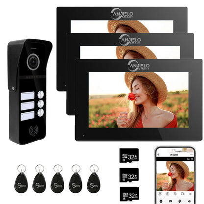 XiVision Tuya Smart 2 way intercom-Doorbell Video Intercom - 7/10 Inch Full Touch, 1080P 160° Wide View | WiFi & Wired, Smart Home