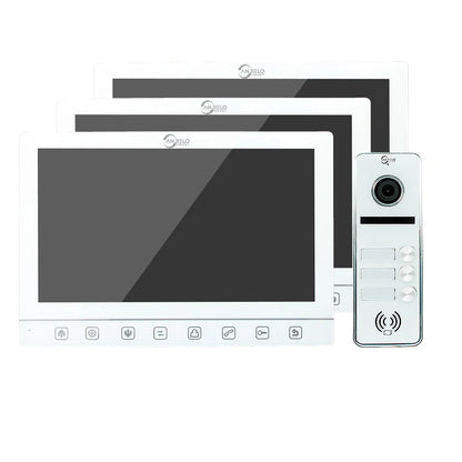 Anjielo  Screen Touch button 7 inch 2-door or 3-door Doorbell Video intercom System For Apartment