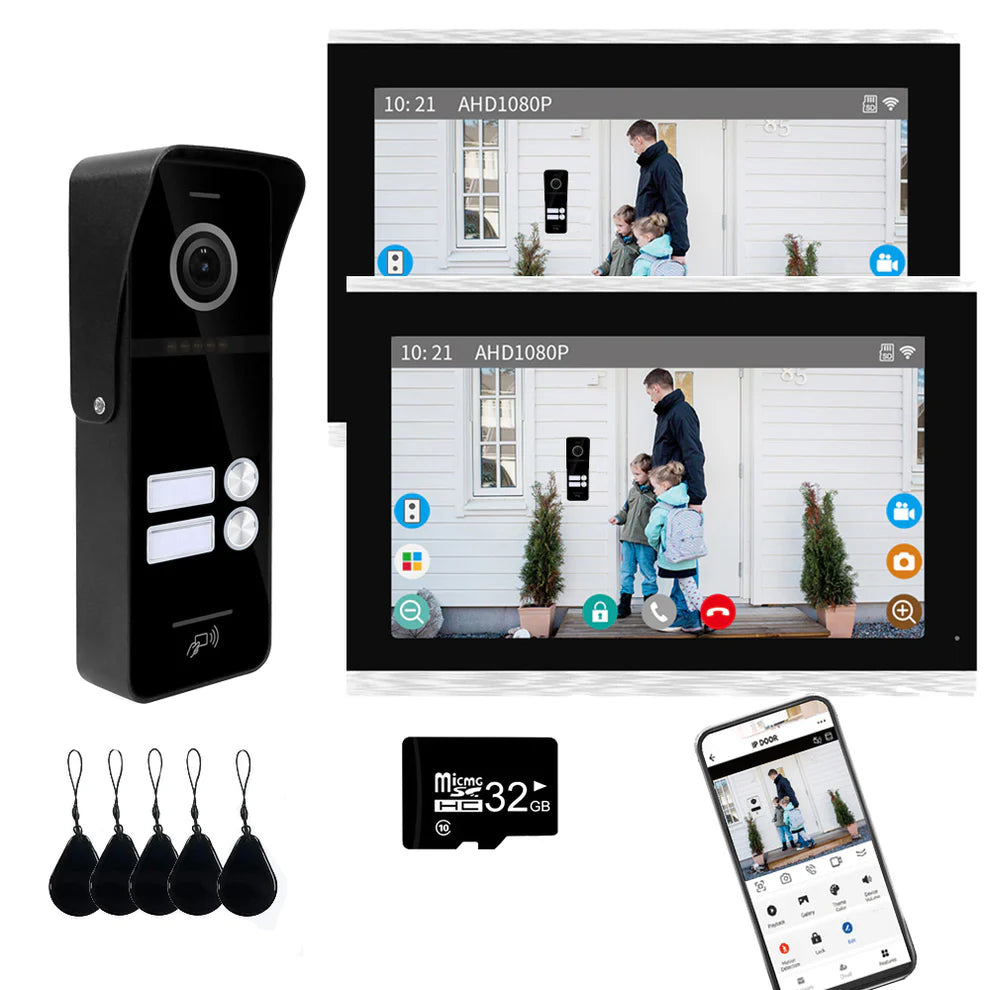 XiVision Tuya Smart 2 way intercom-Doorbell Video Intercom - 7/10 Inch Full Touch, 1080P 160° Wide View | WiFi & Wired, Smart Home