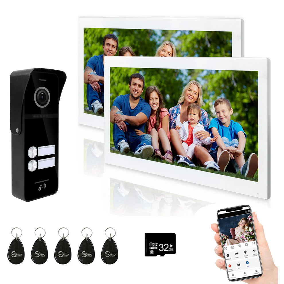 XiVision Tuya Smart 2 way intercom-Doorbell Video Intercom - 7/10 Inch Full Touch, 1080P 160° Wide View | WiFi & Wired, Smart Home