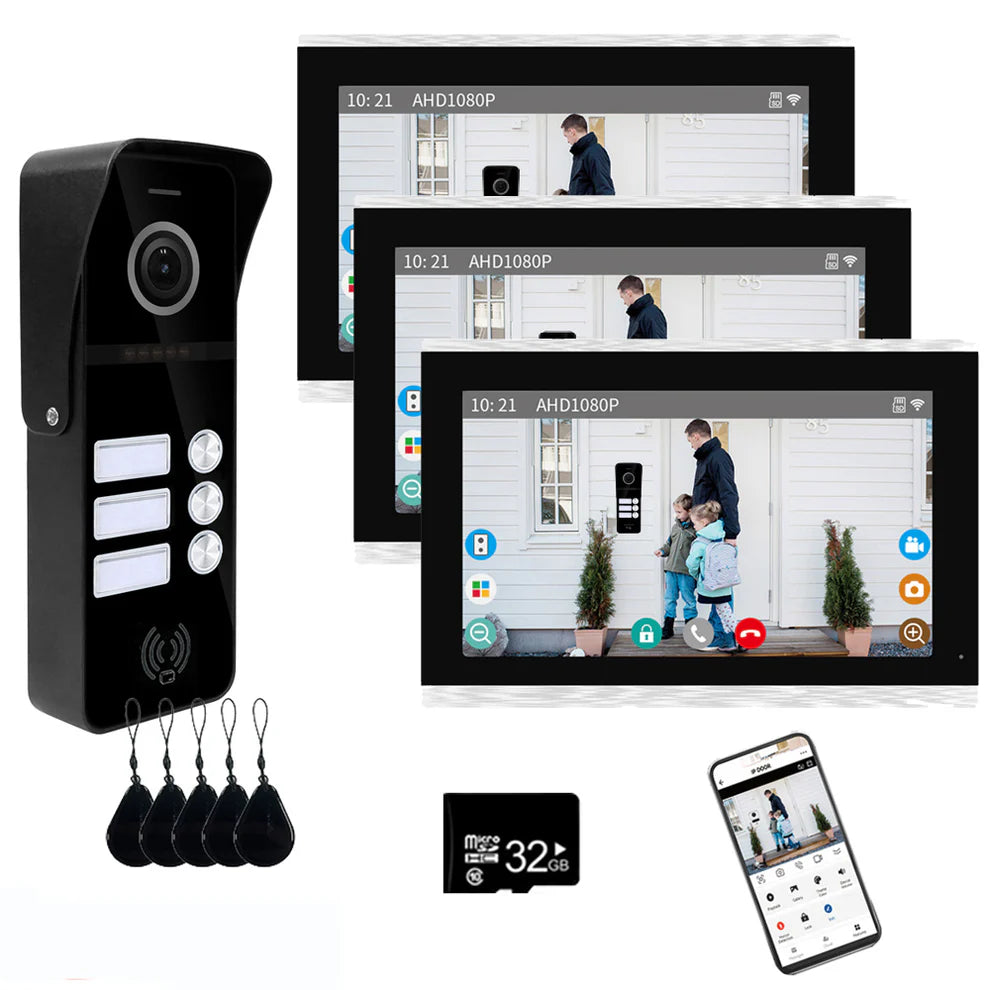 XiVision Tuya Smart 2 way intercom-Doorbell Video Intercom - 7/10 Inch Full Touch, 1080P 160° Wide View | WiFi & Wired, Smart Home