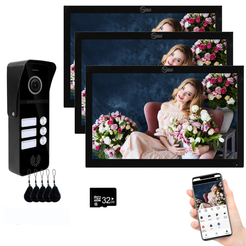 XiVision Tuya Smart 2 way intercom-Doorbell Video Intercom - 7/10 Inch Full Touch, 1080P 160° Wide View | WiFi & Wired, Smart Home