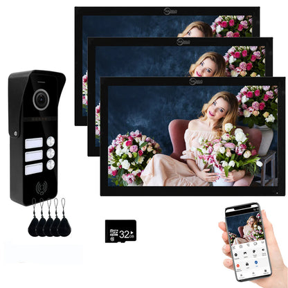 XiVision Tuya Smart 2 way intercom-Doorbell Video Intercom - 7/10 Inch Full Touch, 1080P 160° Wide View | WiFi & Wired, Smart Home