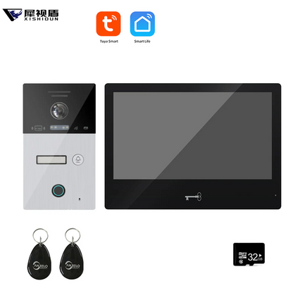 XiVision Tuya WiFi Smart Video Intercom System 10 inch 1080P Screen Motion Detection for Home Apartment