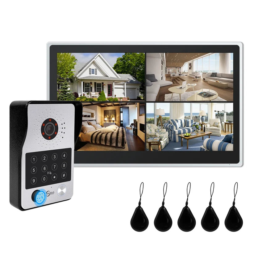 XiVision 4-Wire WiFi Smart Video Intercom Doorbell 15.6 Inch Monitor 5 Ways Unlock Tuya App Remote Access IP65 Waterproof Home Door Phone