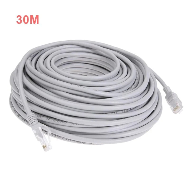 XiVision High speed Cat5e Ethernet Patch Cable, Male to Male RJ45 LAN Cord, 1M-40M Optional, Gold Plated Connector for POE IP camera
