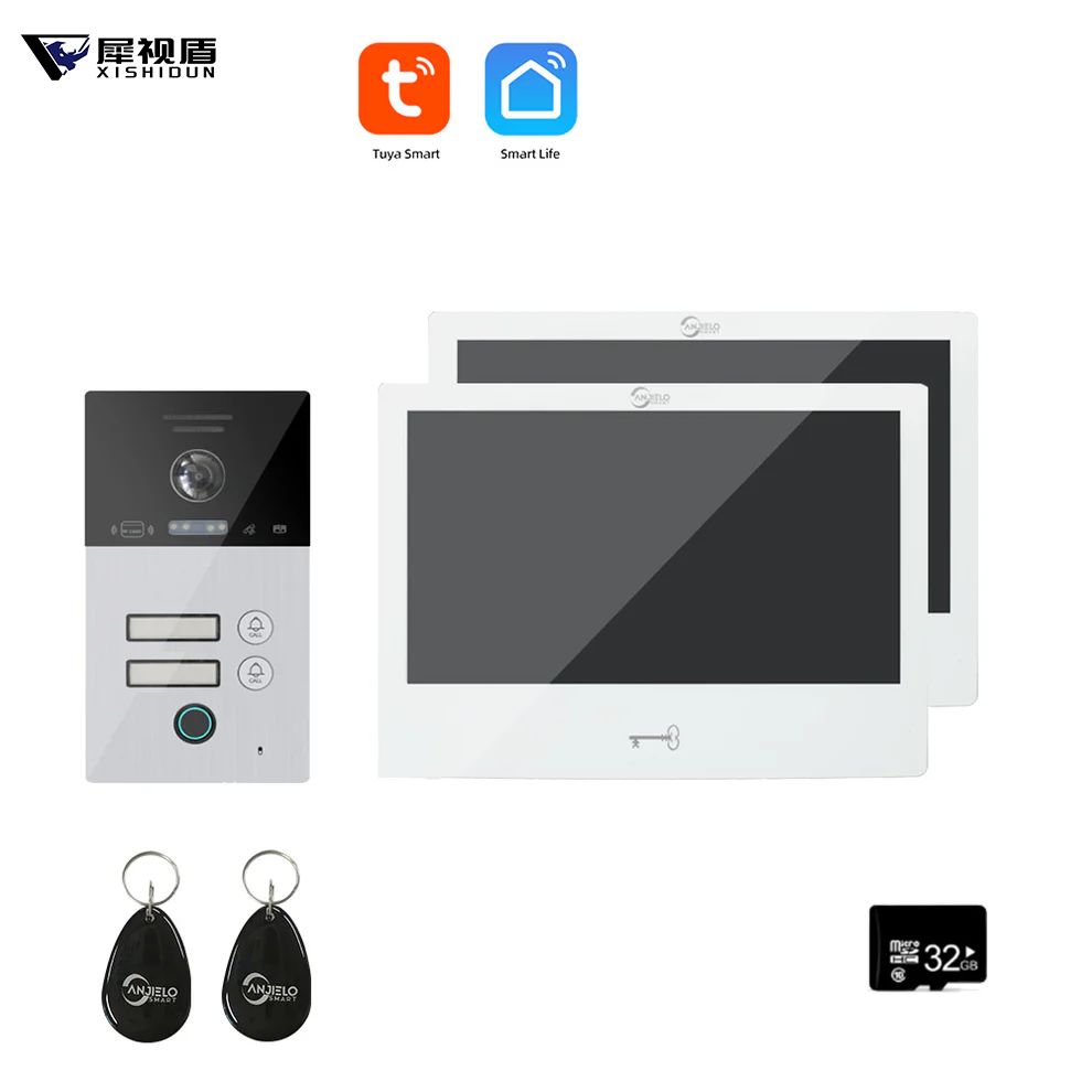 XiVision Tuya WiFi Smart Video Intercom System 10 inch 1080P Screen Motion Detection for Home Apartment