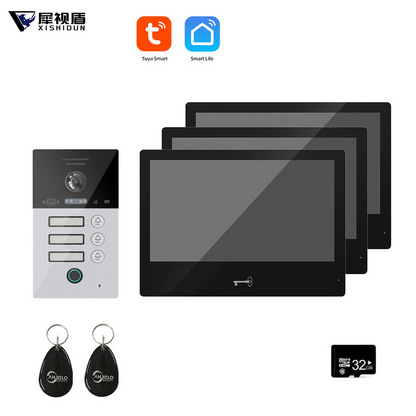 XiVision Tuya WiFi Smart Video Intercom System 10 inch 1080P Screen Motion Detection for Home Apartment
