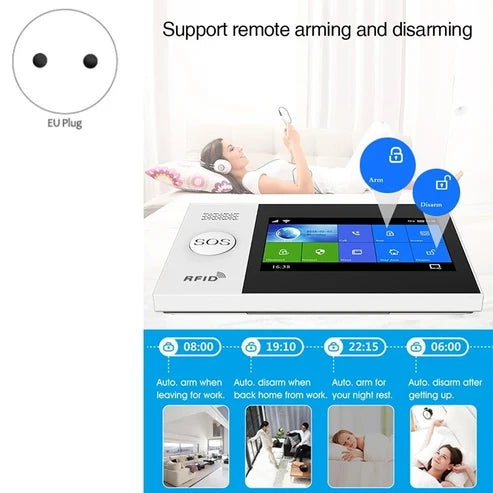 High Quality WiFi GSM Wireless Smart Home Security Alarm System Kit with Touch Screen Control Panel