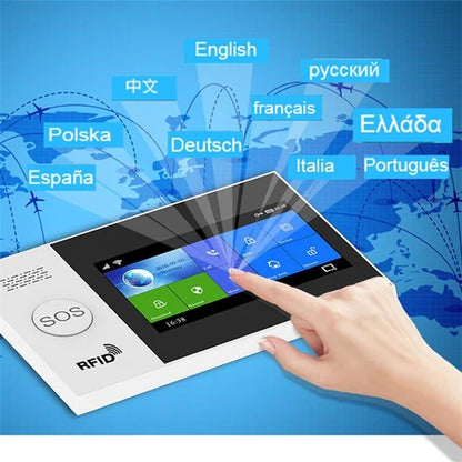 High Quality WiFi GSM Wireless Smart Home Security Alarm System Kit with Touch Screen Control Panel