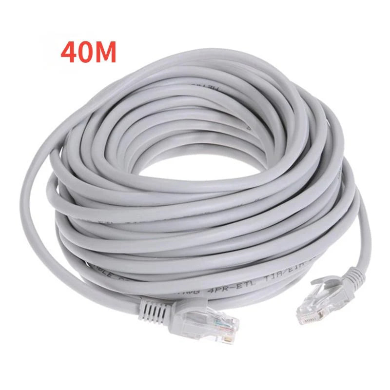 XiVision High speed Cat5e Ethernet Patch Cable, Male to Male RJ45 LAN Cord, 1M-40M Optional, Gold Plated Connector for POE IP camera
