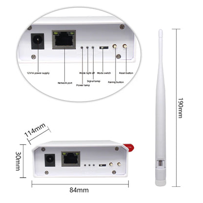 Anjielo WiFi HaLow Wireless Bridge Extender Enhanced Edition for 3km Long Distance Powerful High Gain 2.4&IEEE 802.11ah Antenna Dual antennas stronger signal and penetration