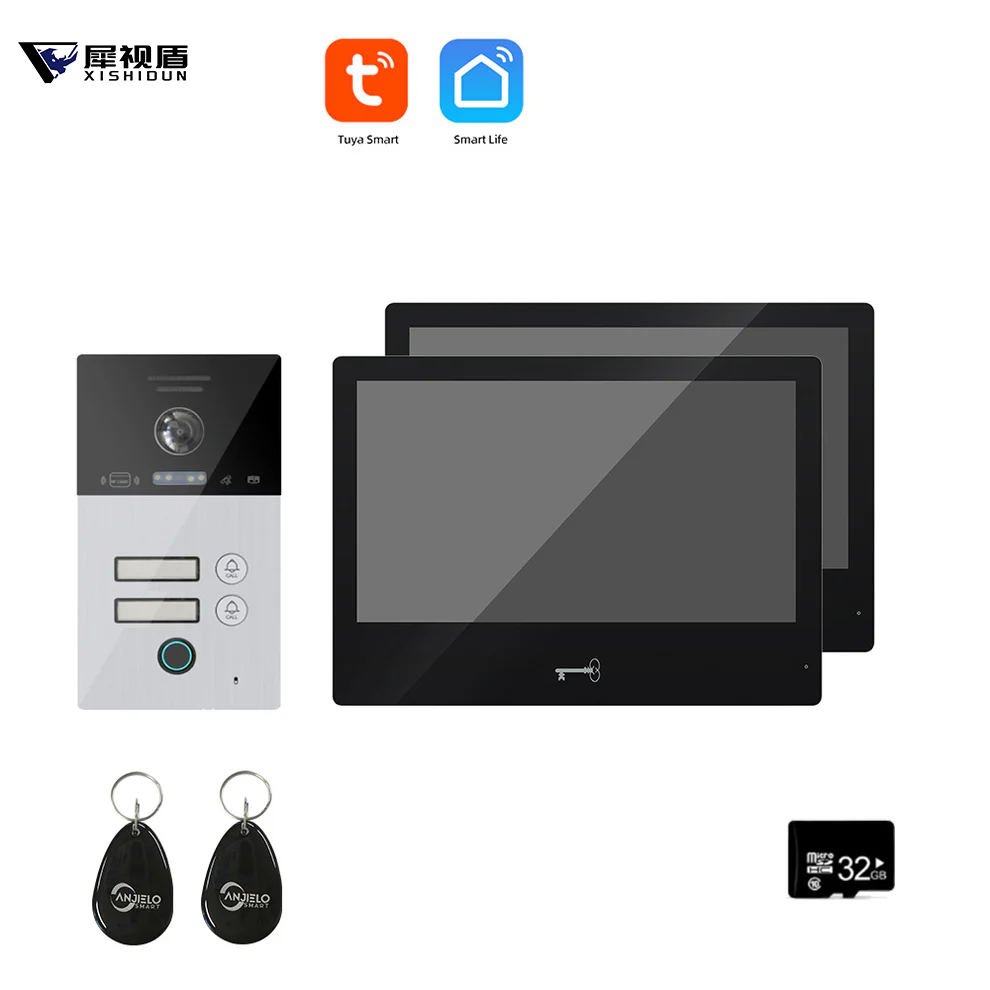 XiVision Tuya WiFi Smart Video Intercom System 10 inch 1080P Screen Motion Detection for Home Apartment