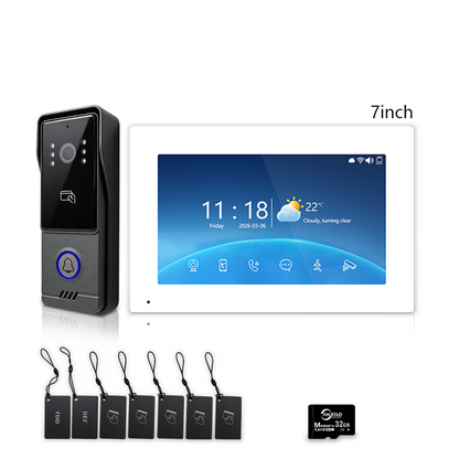 Xivision Smart Video Doorbell Intercom System with Two-Way Audio & Indoor Monitor