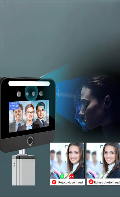 5-inch horizontal screen face recognition machine with fingerprint elevator control system intelligent management face direct access