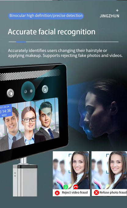 5-inch face recognition intelligent elevator control system can directly access the floor with face recognition and can be used as an attendance machine